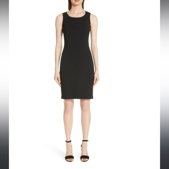 St. John Collection Sleeveless Knitted Dress Black designer formal evening fall - Picture 1 of 8